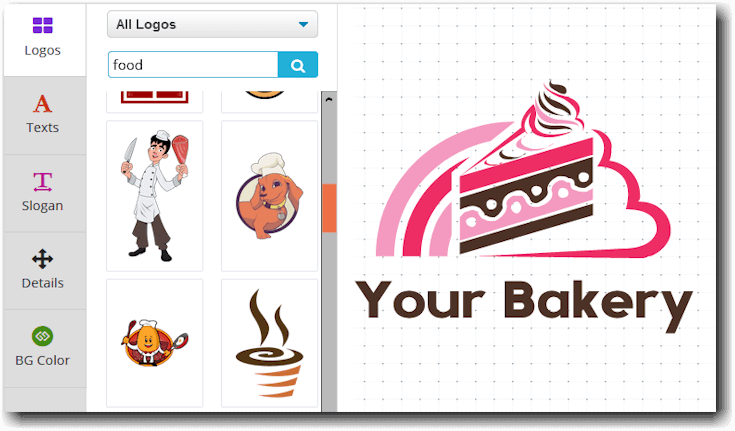 Simple Bakery logo design illustration , best for bread and cakes shop,  food beverages store logo emblem template Stock Vector Image & Art - Alamy
