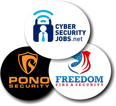 Cyber security icon set digital protection emblem Vector Image